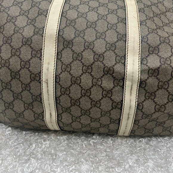 Authentic Joy Gucci Boston Bag Handbag Duffle Purse Logo Monogram - Picture 8 of 14